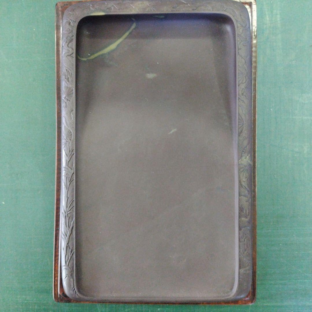 坑仔巌端渓 20㎝x12.5㎝x4.5㎝ 実用硯